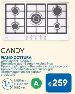 MD Discount CANDY PIANO COTTURA CHG93WX/1 offerta