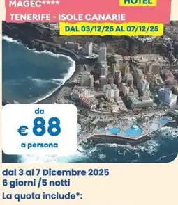 MD Discount Hc hotel magec tenerife - isole canarie offerta