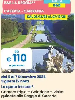 MD Discount B&b la reggia caserta campania offerta