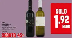 Panorama VINI SICILIA DOC TREVENTI nero d'avola o grillo offerta