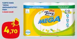 Panorama Carta casa "mega asciugatutto" FOXY offerta