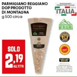 Panorama Parmigiano reggiano dop prodotto di montagna offerta