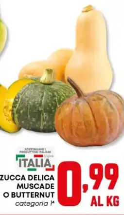 Panorama Zucca delica muscade o butternut offerta