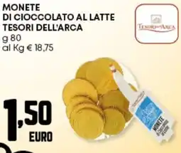 Panorama Monete di cioccolato al latte TESORI DELL'ARCA offerta