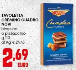 Panorama Tavoletta cremino cuadro novi classico o pistacchio offerta
