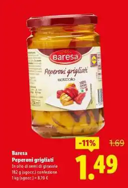 Lidl Baresa Peperoni grigliati offerta