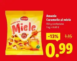 Lidl Amanie Caramelle al miele offerta