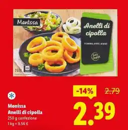 Lidl Monissa Anelli di cipolla offerta