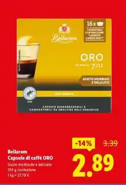 Lidl Bellarom Capsule di caffè ORO offerta