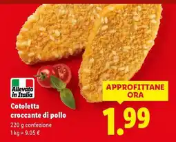 Lidl Cotoletta croccante di pollo offerta