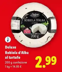 Lidl Deluxe Robiola d'Alba al tartufo offerta