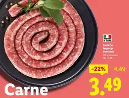 Lidl Salsiccia luganega arrotolata offerta