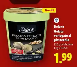 Lidl Deluxe Gelato variegato al pistacchio offerta