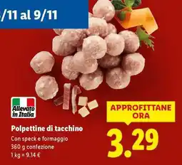 Lidl Polpettine di tacchino offerta