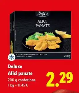 Lidl Deluxe Alici panate offerta