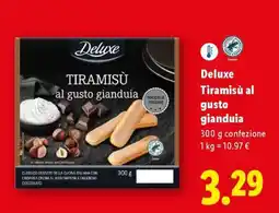 Lidl Deluxe Tiramisù al gusto gianduia offerta