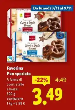 Lidl Favorina Pan speziato offerta