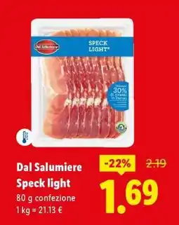 Lidl Dal Salumiere Speck light offerta