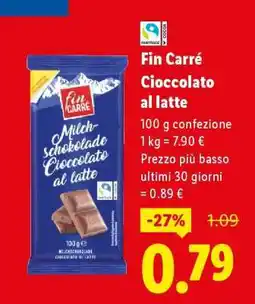 Lidl Fin Carré Cioccolato al latte offerta