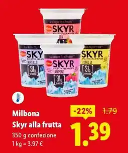Lidl Milbona Skyr alla frutta offerta