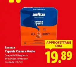Lidl Lavazza Capsule Crema e Gusto offerta