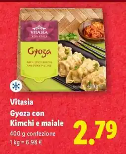 Lidl Vitasia Gyoza con Kimchi e maiale offerta