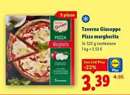 Lidl Taverna Giuseppe Pizza Margherita offerta
