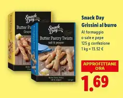 Lidl Snack Day Grissini al burro offerta