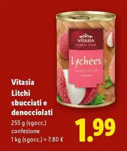 Lidl Vitasia Litchi offerta