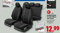 Lidl ULTIMATE SPEED Set coprisedili per auto, 12 pezzi offerta