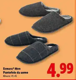 Lidl Esmara Men Pantofole da uomo offerta