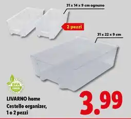 Lidl LIVARNO home Cestello organizer, 1 o 2 pezzi offerta