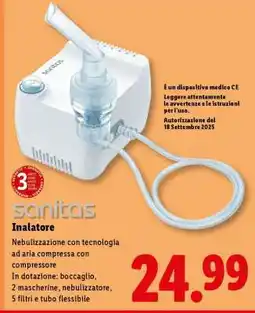 Lidl Sanitas Inalatore offerta