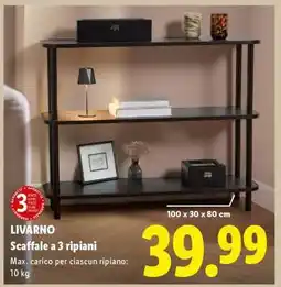 Lidl LIVARNO Scaffale a 3 ripiani offerta