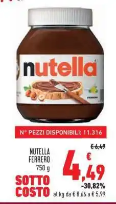 Conad NUTELLA FERRERO offerta
