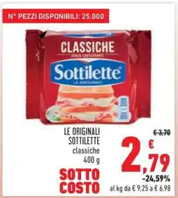 Conad LE ORIGINALI SOTTILETTE classiche offerta