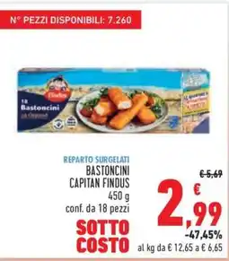 Conad Bastoncini Capitan Findus offerta