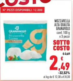 Conad Mozzarella Alta Qualità Granarolo offerta