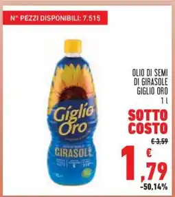 Conad Olio di Semi di Girasole Giglio Oro offerta