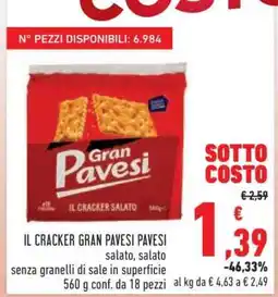 Conad Il Cracker Gran Pavesi Pavesi offerta