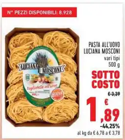 Conad Pasta all'uovo Luciana Mosconi offerta