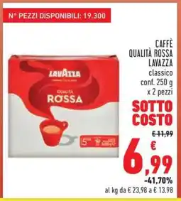 Conad CAFFÈ QUALITÀ ROSSA LAVAZZA offerta