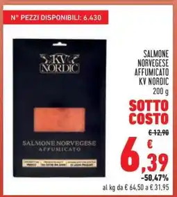 Conad Salmone Norvegese Affumicato KV Nordic offerta