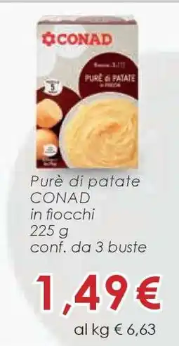 Conad Purè di patate CONAD offerta
