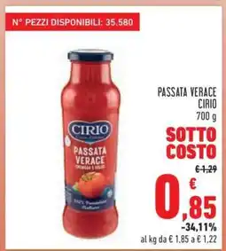 Conad PASSATA VERACE offerta