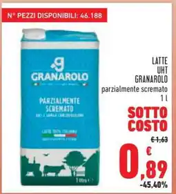 Conad Latte UHT Granarolo offerta
