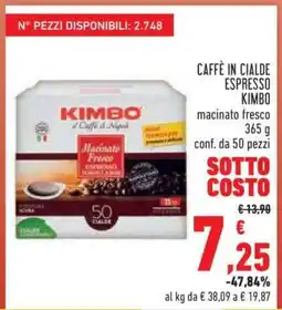 Conad CAFFÈ IN CIALDE ESPRESSO KIMBO offerta