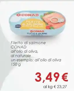 Conad Filetto di Salmone offerta