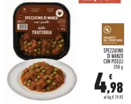 Conad SPEZZATINO DI MANZO CON PISELLI offerta