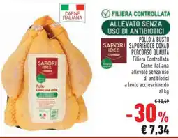 Conad POLLO A BUSTO SAPORI&IDEE CONAD PERCORSO QUALITÀ offerta